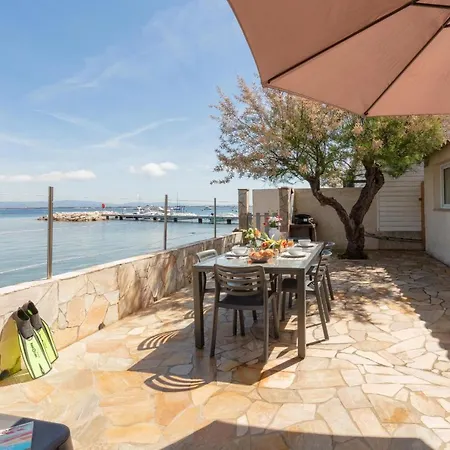 Le Cigalou, Authentique Cabanon De Pecheur En Bord De Avec Sa Terrasse Spacieuse Et Amenagee فيلة Hyères